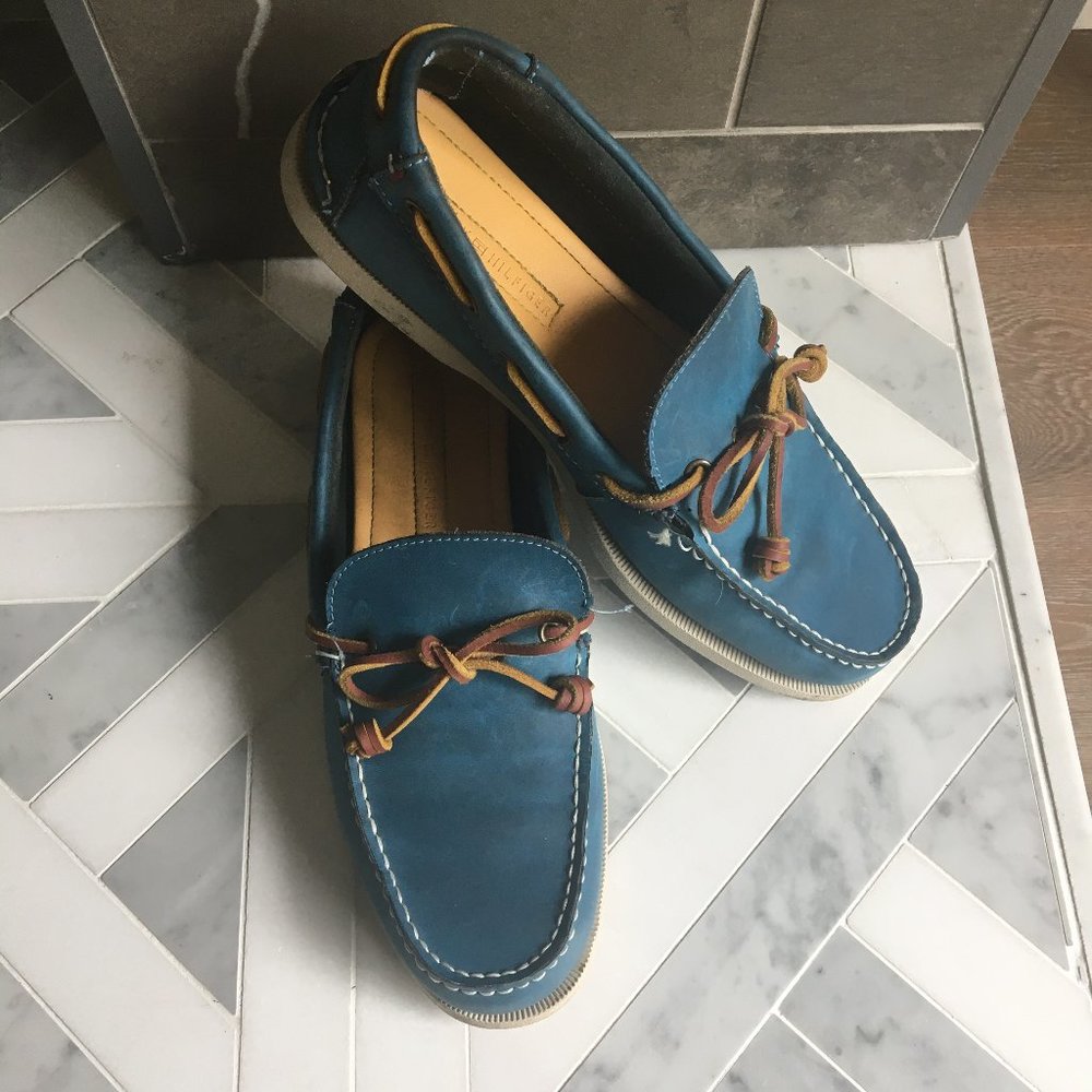 Tommy Hilfiger Blue Brisbane Boat Shoes